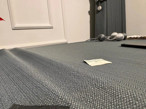 NİVEMESHOME KETEN TREND MASA ÖRTÜSÜ GRİ  APM - Resim 5