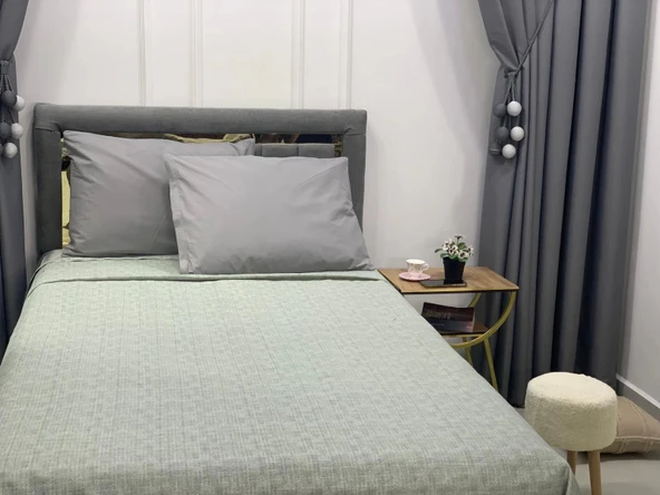 NİVEMESHOME YEŞİL 160X230 TEK PİKE ÖRTÜSÜ TEK KİŞİLİK - 4