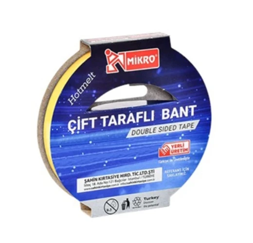 Mikro Çift Taraflı Bant 24Mmx25Mt - 3 adet - 1