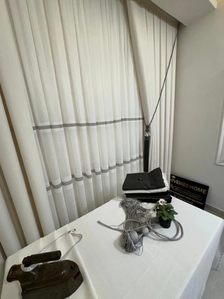 NİVEMESHOME KETEN TREND MASA ÖRTÜSÜ KREM APM