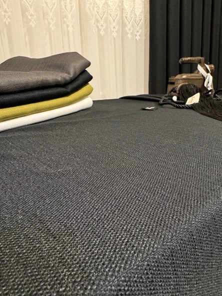 NİVEMESHOME KETEN TREND MASA ÖRTÜSÜ ANTRASİT APM - 5