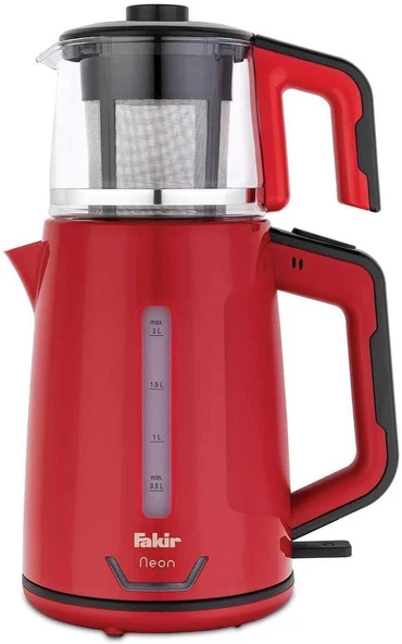 Fakir Neon Çay Makinesi Kırmızı Siyah ürün görseli