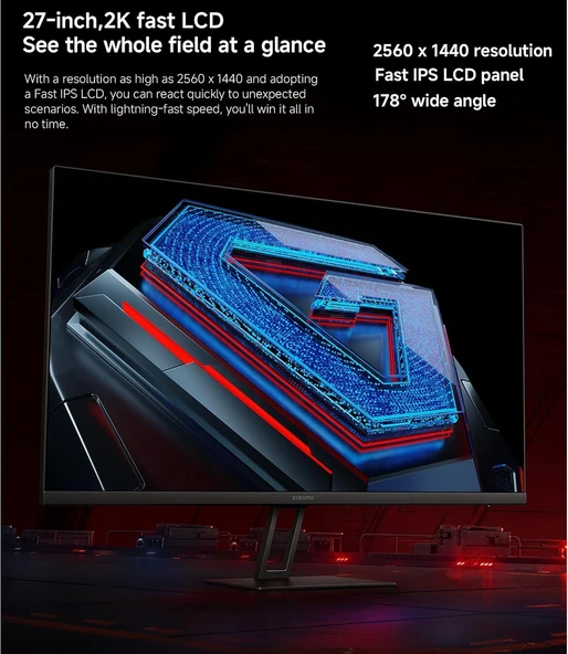 Xiaomi 2K Gaming Monitör G27Qİ EU 1 Ms Ful Hd 180 Hz - 3