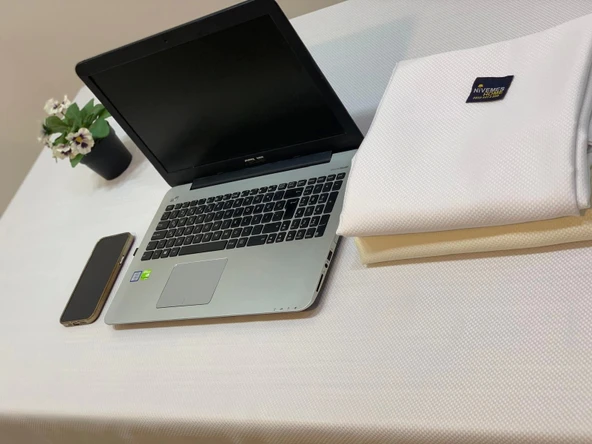 NİVEMESHOME BEYAZ 140X220  MASA ÖRTÜSÜ - Resim 4