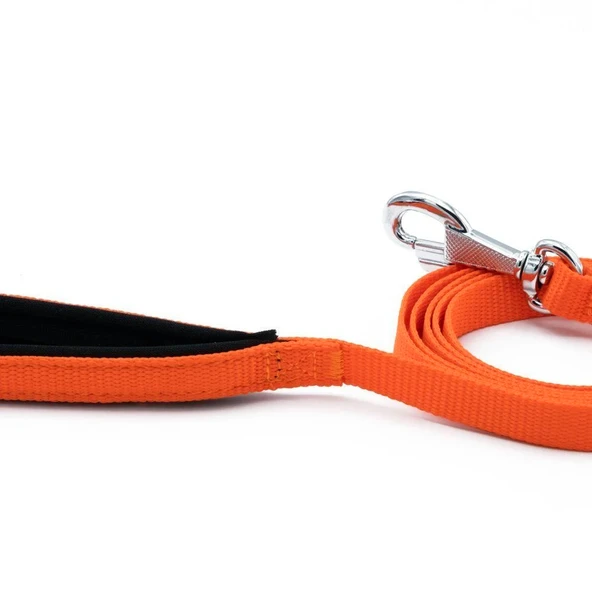 Doggie Konfor Dokuma Gezdirme Kayışı Turuncu 2*140 Cm (DGZT-20) - 3