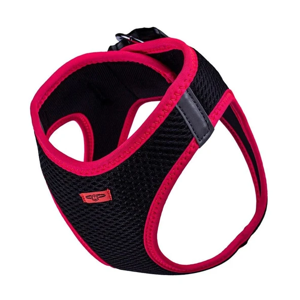 Doggie Havalı Dokuma Neon Küçük Irk Göğüs Tasması Pembe 42-48 cm (ANG-L) - Resim 3