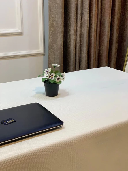 NİVEMESHOME KREM 140X220  MASA ÖRTÜSÜ - 4