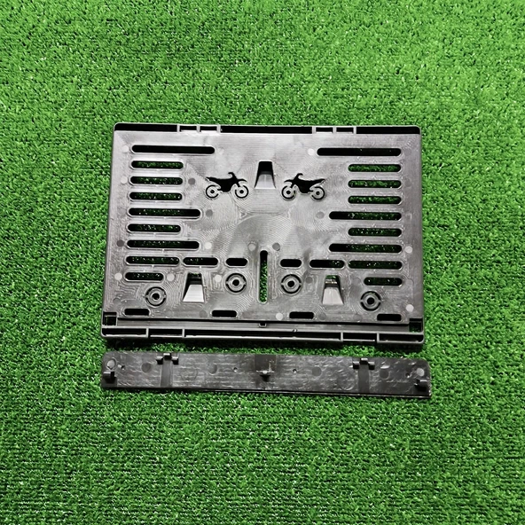 Motorsiklet Plakalık Kupon Lazer Kesim 3D Kabartmalı Model Motor Plakalığı - 2