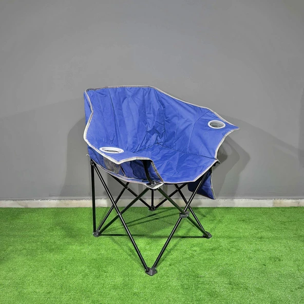 Argeus Nevgrande Comfort Katlanabilir Kamp Sandalyesi Mavi - Resim 2