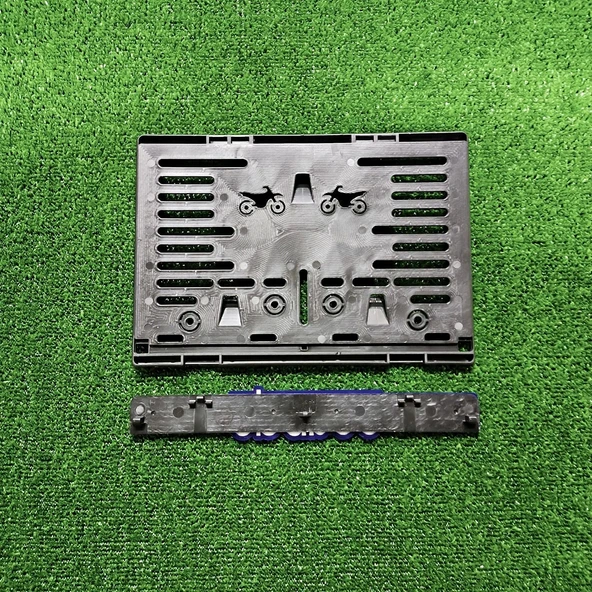 Motorsiklet Plakalık Sparco Lazer Kesim 3D Kabartmalı Model Motor Plakalığı - 2