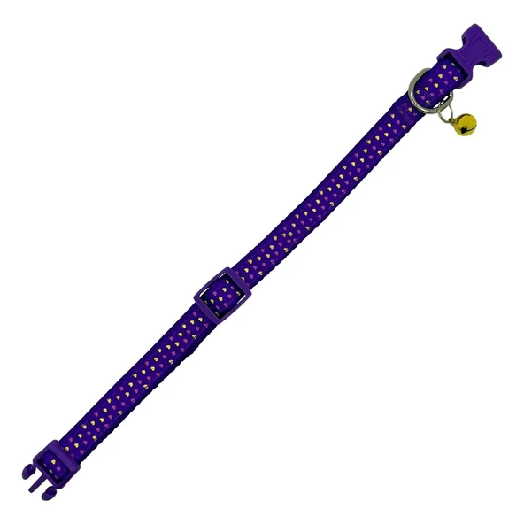 Royalist 2863 15 mm Zilli Kedi/Köpek Tasması Mor - 1