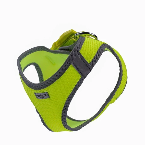 Doggie Havalı Dokuma Reflektörlü Küçük Irk Göğüs Tasması Yellow 30-34 cm(ARG-XS) - Resim 4