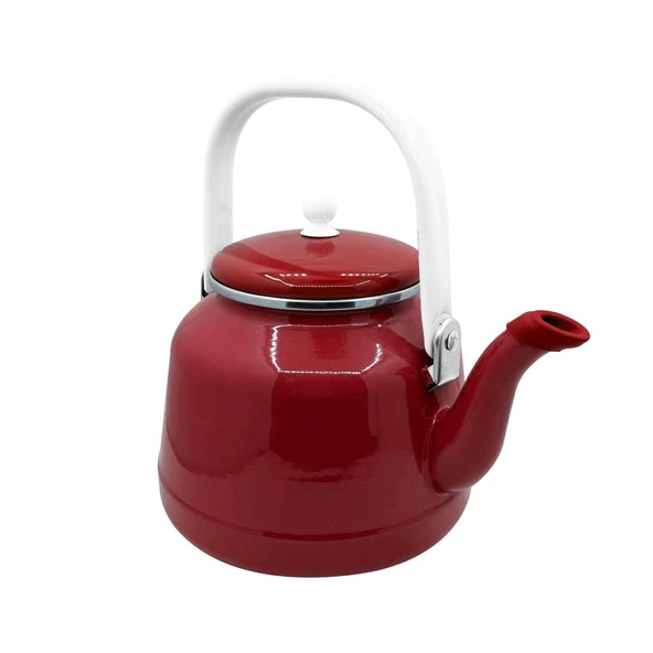 Orcamp Retro Emaye Kamp Çaydanlığı Kırmızı OUT-1551 - Resim 2