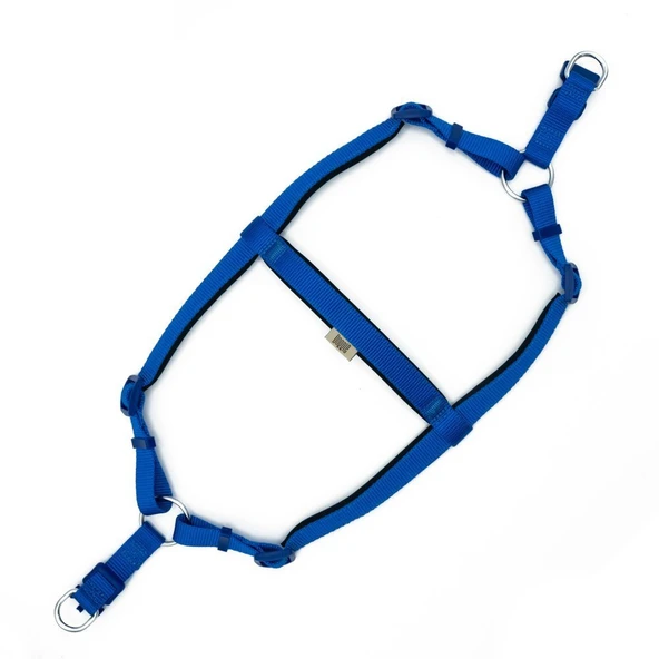 Doggie Konfor Dokuma Ronin Göğüs Tasması Royal Blue 2.0*55-65 cm (DSGT L) - Resim 2