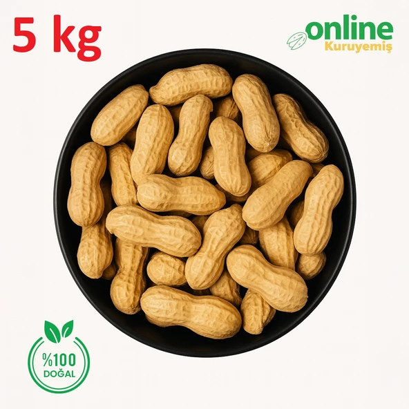 Sade Kavrulmuş Kabuklu Yer Fıstığı 5 kg - Resim 2