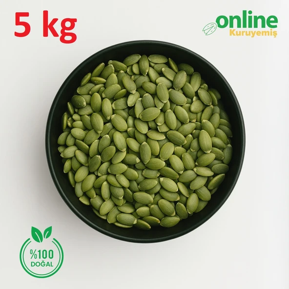 Kabak Çekirdeği İçi Çiğ 5 kg - Resim 3
