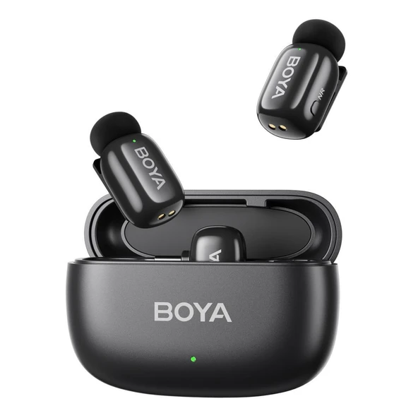 BOYA Mini Wireless Yaka Mikrofonu - Siyah - 2