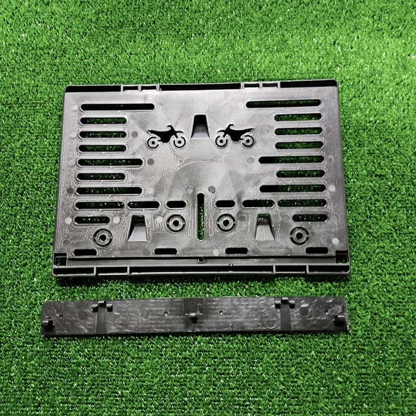 Motorsiklet Plakalık Dekor Lazer Kesim 3D Kabartmalı Model Motor Plakalığı - 2