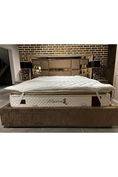 Merinos Kuzu Yünü Yatak Pedi, Yatak Koruyucu, Yatak Şiltesi (%100 MERİNOS KUZU YÜNÜ) - 2