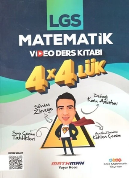 8. Sınıf LGS Matematik 4 x 4 lük Video Ders Kitabı Etkili Matematik ürün görseli