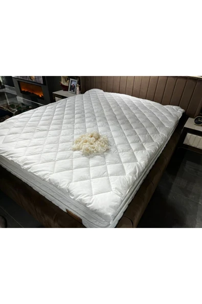 Merinos Kuzu Yünü Yatak Pedi, Yatak Koruyucu, Yatak Şiltesi (%100 MERİNOS KUZU YÜNÜ) - 4