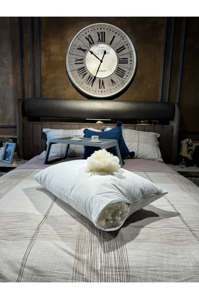 %100 Merinos Boncuk Kuzu Yünü Dolgulu Yastık 50 X 70 Cm Ebat , 1000 gram