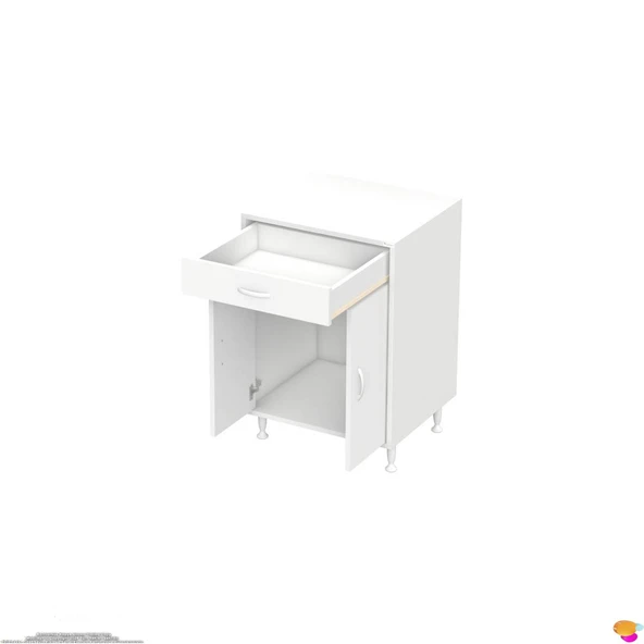 Modilayn DOQU (M) Set Ocak Altı Dolap 65x88x48 cm 1 Çekmece 2 Kapaklı ve 1 Gözlü Tüp Bölmelidir - 9