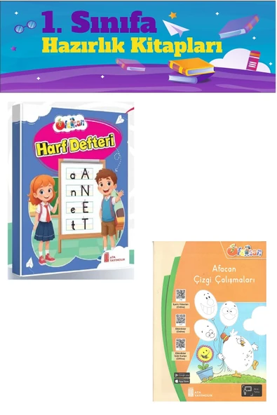 1. Sınıf Okula Hazırlık Çizgi Çalışmaları-Harf Defteri ürün görseli 1