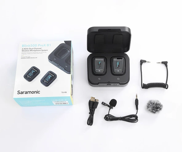 Saramonic Blink500 ProX B1 Kablosuz Yaka Mikrofonu - 3