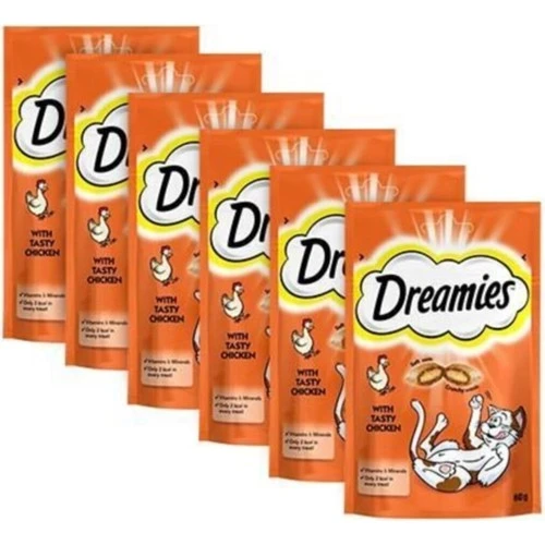 Dreamies Tavuklu Kedi Ödül Maması 6 x 60gr