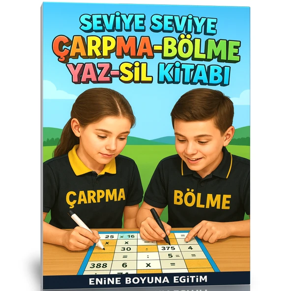 Herkes İçin Seviye Seviye Çarpma-Bölme YAZ-SİL Kitabı ürün görseli 1