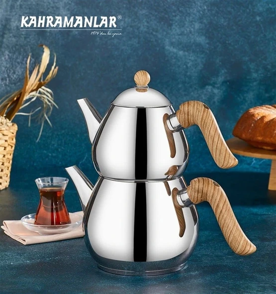 Kahramanlar Damla Mega Çaydanlık Takımı - 1,80 / 2,80 - 1