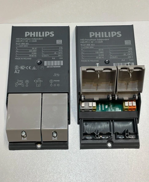 Philips 9137006651 HID-PV C50 /I CDM 50/60Hz - 50W CDM AMPÜL ELK BALAST - 1