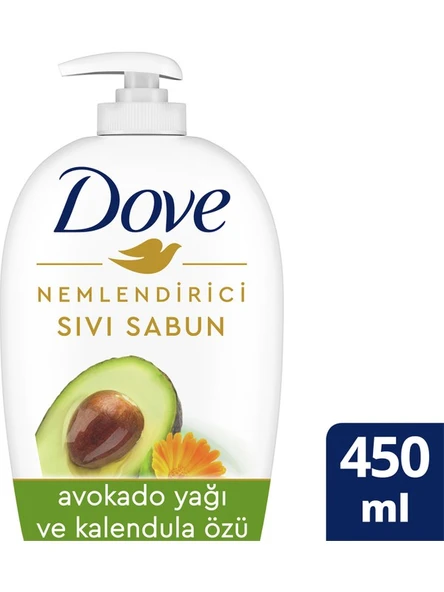 Dove Nemlendirici Sıvı Sabun Avokado Yağı Ve Kalendula Özü 450 ml - 2