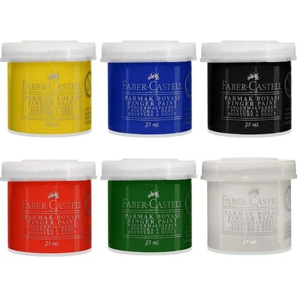 Faber Castell Parmak Boyası 6 Renk | 160402 - Resim 4