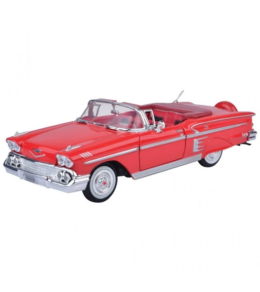 1958 Model Klasik Chevy Impala 1:24 Ölçekli