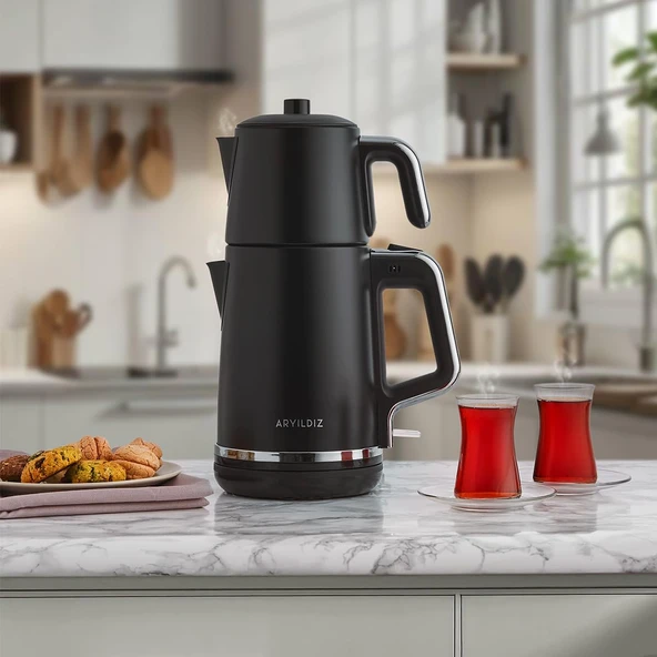 Aryıldız Tea Style Çay Makinesi Siyah ürün görseli
