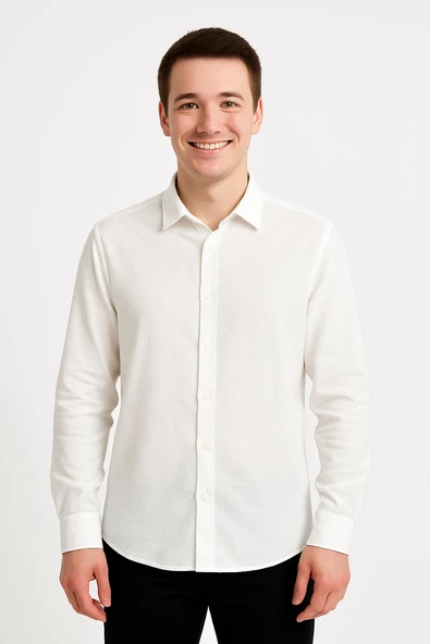 Huffa Erkek Ayrobin Uzun Kol Gömlek 7367 - Resim 2