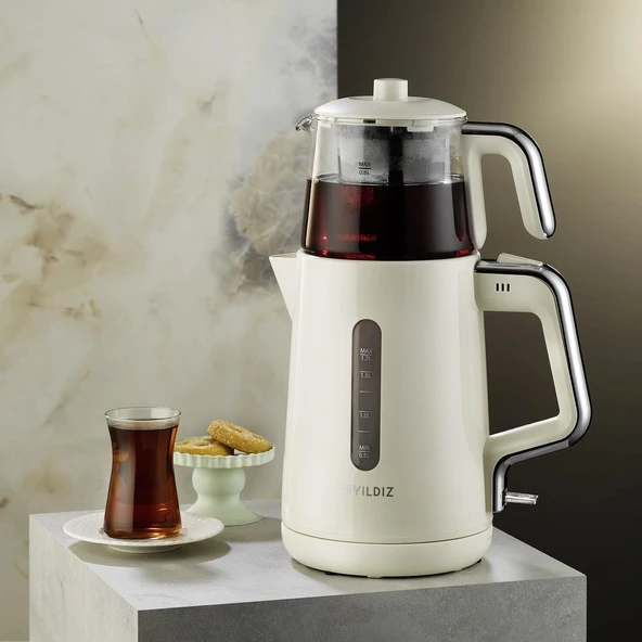 Aryıldız Tea Perfect Çay Makinesi Krem ürün görseli