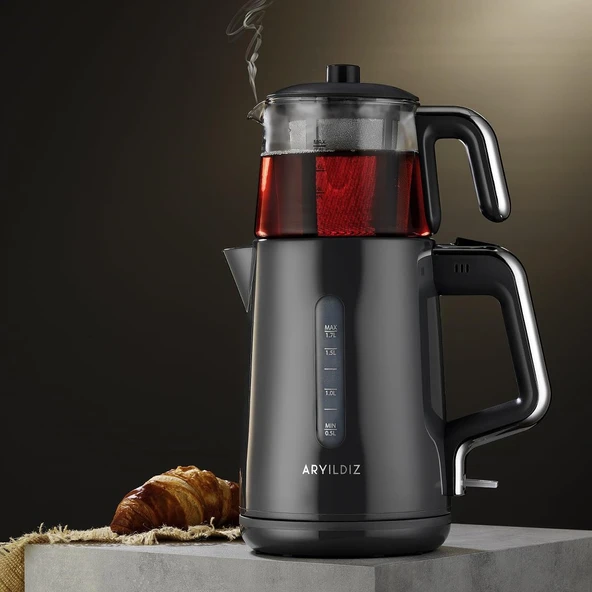 Aryıldız Tea Perfect Çay Makinesi Antrasit ürün görseli