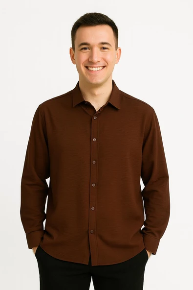 Huffa Erkek Ayrobin Uzun Kol Gömlek 7367 - Resim 3