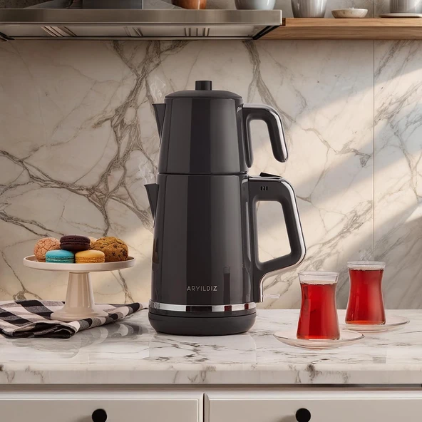 Aryıldız Tea Style Çay Makinesi Antrasit ürün görseli