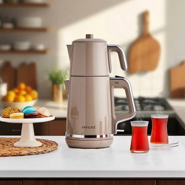Aryıldız Tea Style Çay Makinesi Bej ürün görseli