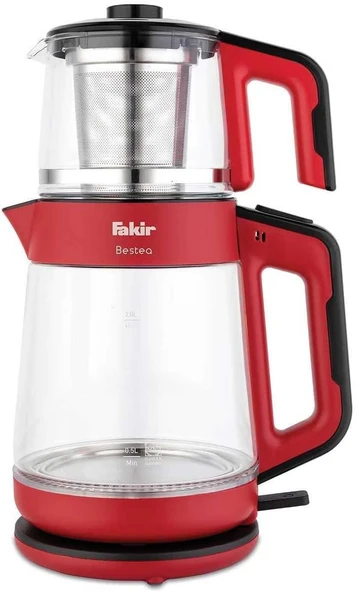 Fakir Bestea Çay Makinesi Kırmızı Siyah ürün görseli