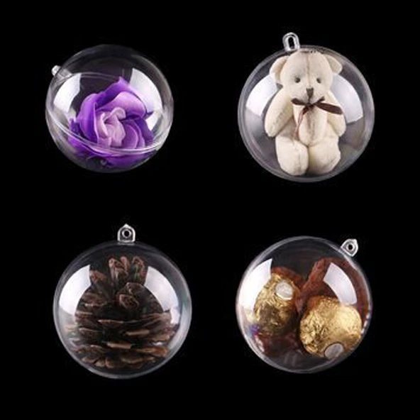 Şeffaf Mika Küre Top 6 CM (24  Adet ) - Resim 2