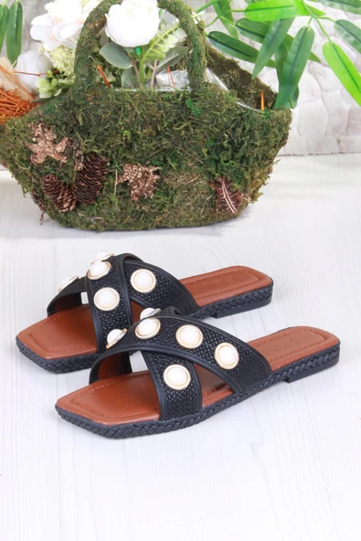 Fort 014-20 Fls Toka Detaylı Tatil Terliği Günlük Terlik Kadın Terlik - Resim 5