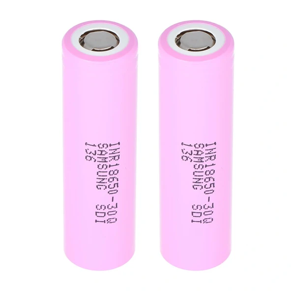 SAMSUNG ICR-18650-30Q 3.7 VOLT 3000 MAH LI-ION PİL (2Lİ PAKET FİYATI) (5047)