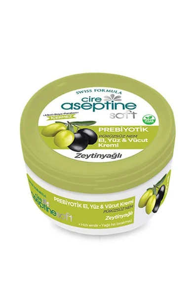 Cire Aseptine Soft Zeytinyağlı Nemlendirici Pürüzsüzleştirici Prebiyotikli Krem 100 ml - 2