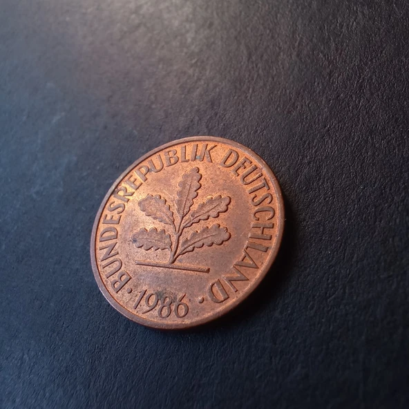 Escoines 39963688566eb12305 1986 Almanya 2Pfennig ÇA+ Eski yabancı madeni para - Resim 4