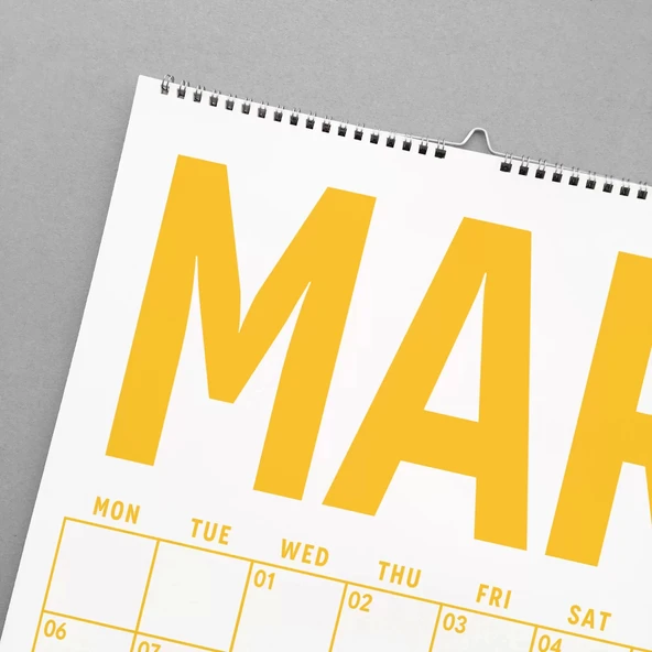 Renkli 2026 Duvar Takvimi, Aylık Planlama Duvar Takvimi, Duvar Planlayıcısı, Rengarenk - 3